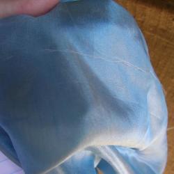 Fabric dyed with woad